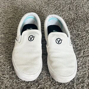 White Slip-On skate vans
